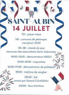 14 juillet à Saint-Aubin