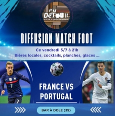 Diffusion match France - Portugal (foot)