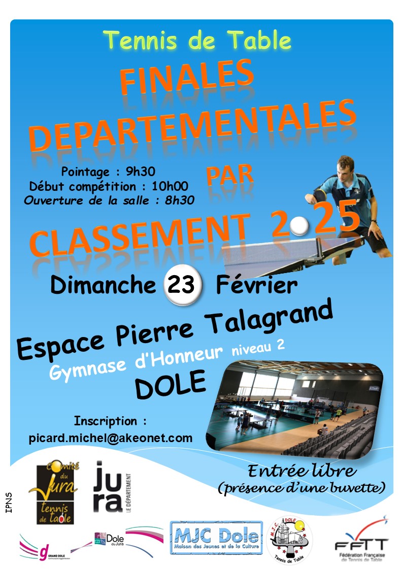 FINALES DEPARTEMENTALES PAR CLASSEMENT