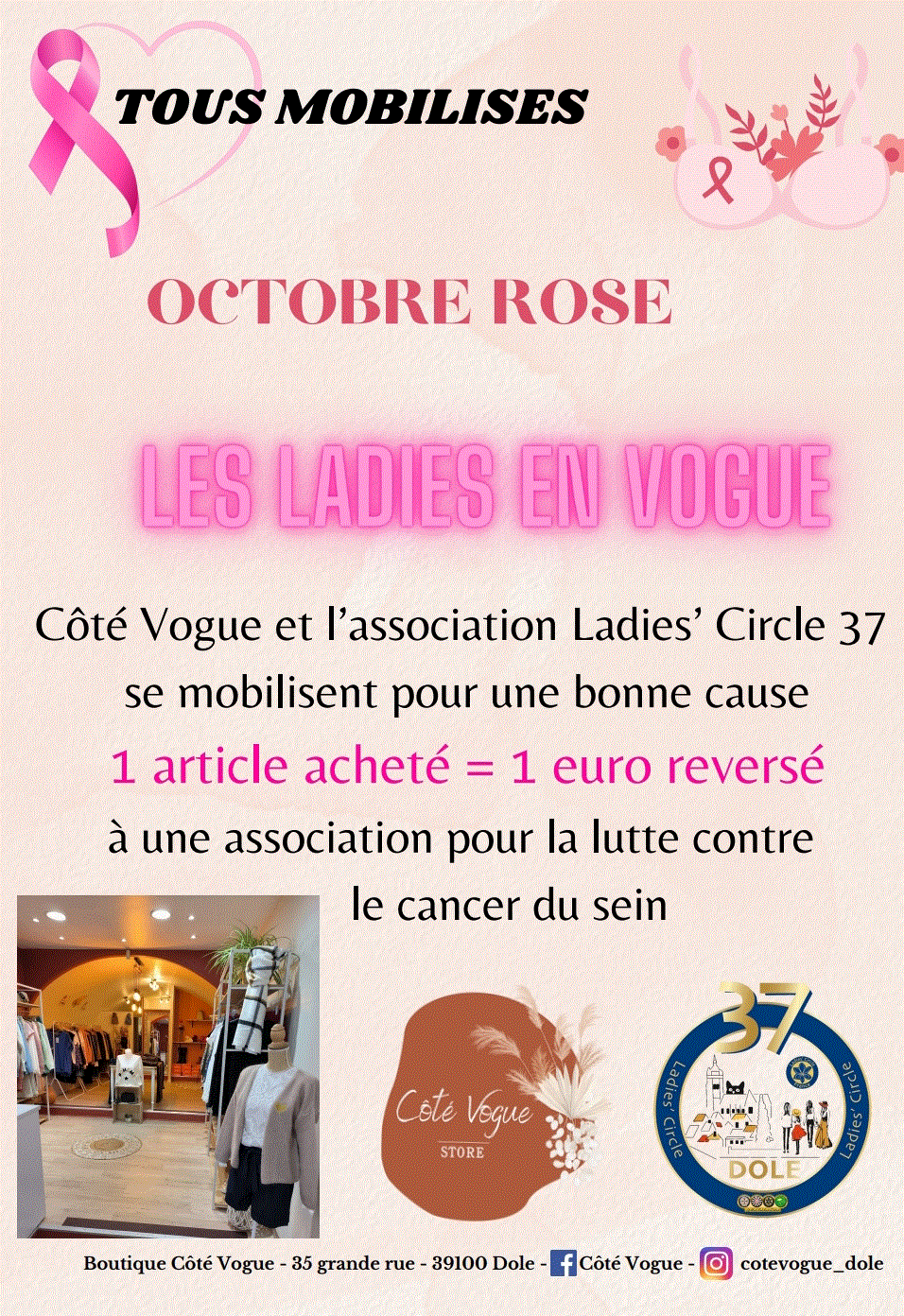 Octobre Rose "Les Ladies en Vogue"