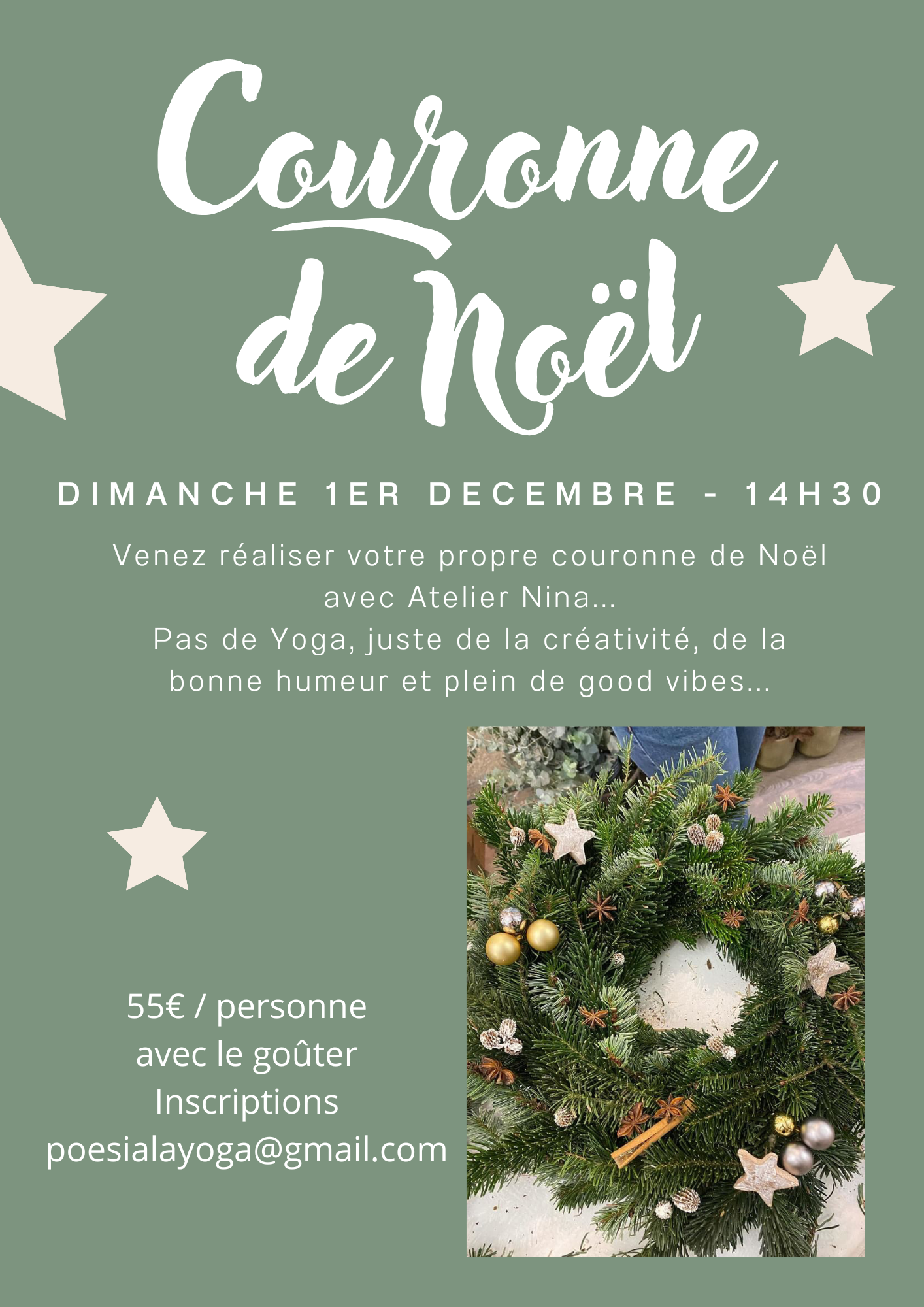 Atelier Couronne de Noël